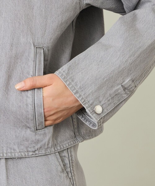 MACKINTOSH PHILOSOPHY(マッキントッシュ フィロソフィー)の「【GREY LABEL】デニムノーカラートラッカージャケット(ノーカラージャケット・レディース・ブルー/ダークネイビー/グレー系その他・2)」の6枚目の写真