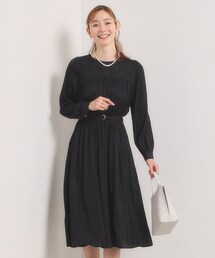 ITS'DEMO | 【入卒/手洗い可】サテンベルト付きワンピース(ワンピース)