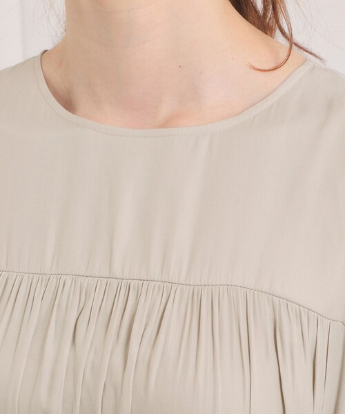 ITS'DEMO（イッツデモ）の「【入卒／手洗い可】サテンベルト付きワンピース（ワンピース・レディース・ブラック/ベビーピンク/ナチュラル・00）」の8枚目の写真