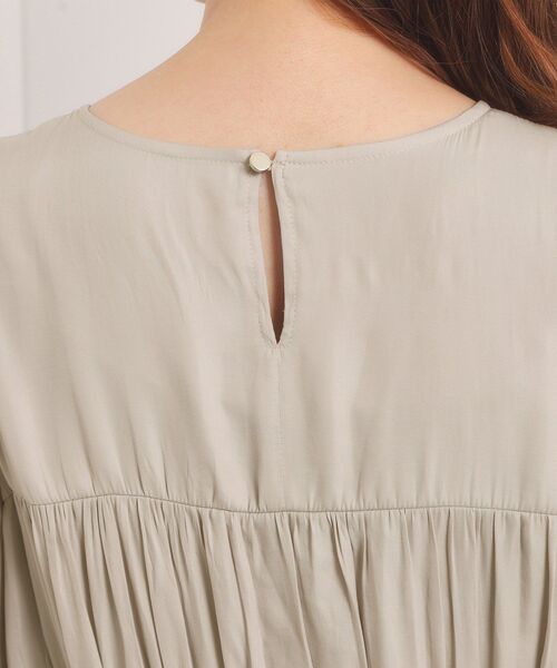 ITS'DEMO（イッツデモ）の「【入卒／手洗い可】サテンベルト付きワンピース（ワンピース・レディース・ブラック/ベビーピンク/ナチュラル・00）」の9枚目の写真