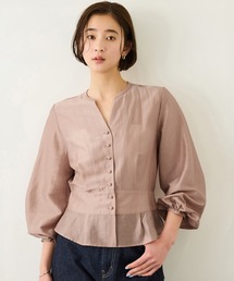 ROPE' | カールマイヤーウエストタックペプラムブラウス/イージーケア(シャツ/ブラウス)