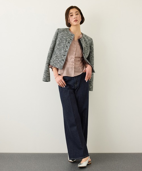 ROPE'（ロペ）の「カールマイヤーウエストタックペプラムブラウス/イージーケア（シャツ/ブラウス・レディース・ブルー系その他4/ピンク系その他2・38）」の17枚目の写真