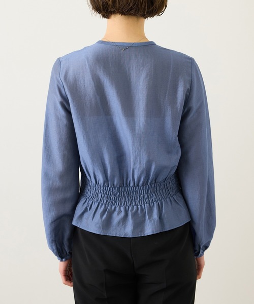 ROPE'（ロペ）の「カールマイヤーウエストタックペプラムブラウス/イージーケア（シャツ/ブラウス・レディース・ブルー系その他4/ピンク系その他2・38）」の8枚目の写真