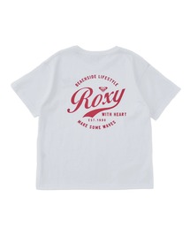 ROXY（ロキシー）の「ROXY キッズ MINI ROXY WITH HEART Tシャツ 【2026年春夏モデル】/バックプリント半袖Tシャツ（Tシャツ/カットソー）」