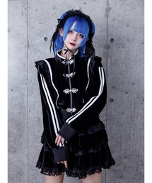 Amilige（アミリージュ）の「チャイナベロアセットアップ（ワンピース）」