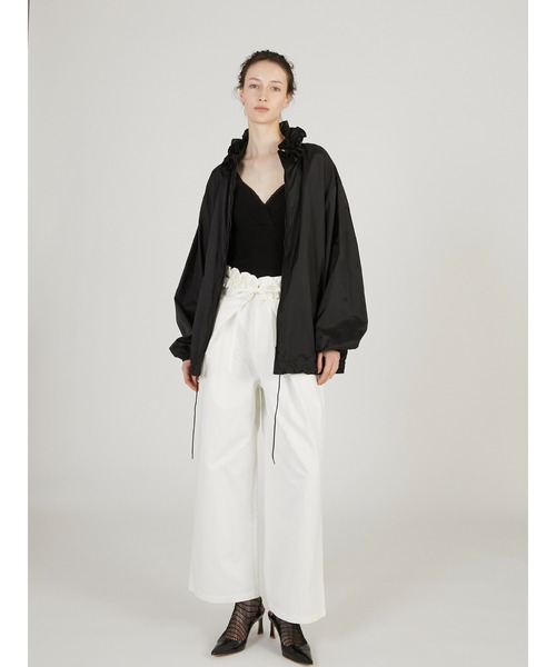 crinkle crinkle crinkle（クリンクルクリンクルクリンクル）の「【crinkle crinkle crinkle】【griguri】pocketable wind breaker/ポケッタブルウインドブレーカー（ブルゾン・レディース・ブラック/レッド・FREE）」の9枚目の写真