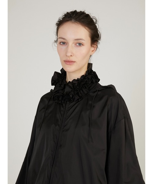 crinkle crinkle crinkle（クリンクルクリンクルクリンクル）の「【crinkle crinkle crinkle】【griguri】pocketable wind breaker/ポケッタブルウインドブレーカー（ブルゾン・レディース・ブラック/レッド・FREE）」の12枚目の写真