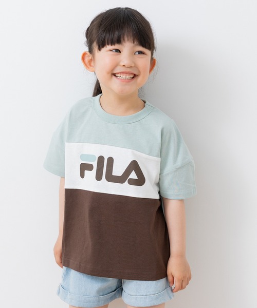FILA（フィラ）の「〈フィラ〉デザイン半袖Tシャツ（Tシャツ/カットソー・キッズ・C/F/E/D/H/A/I/G/B・130cm/120cm/110cm/100cm）」の2枚目の写真