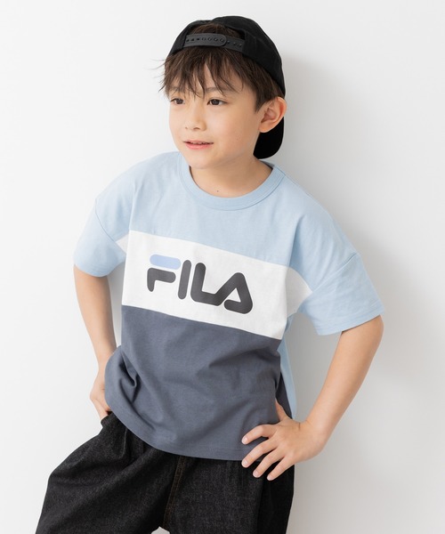 FILA（フィラ）の「〈フィラ〉デザイン半袖Tシャツ（Tシャツ/カットソー・キッズ・C/F/E/D/H/A/I/G/B・130cm/120cm/110cm/100cm）」の3枚目の写真