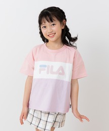 25825　FILA レディース　半袖カットソー　ピンクＸ白ボーダー　サイズXL FILA｜フィラのTシャツ/カットソー（ボーダー柄）通販 - ZOZOTOWN