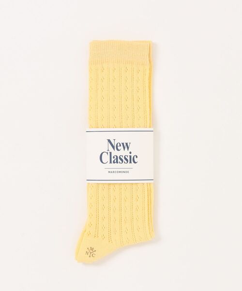 MARCOMONDE(マルコモンド)の「【MARCOMONDE】eyelet socks 120IR-30C(ソックス/靴下・レディース・ダークグリーン/ホワイト/ダークブラウン/ライトイエロー/ブルー/ブラック・FREE)」の6枚目の写真