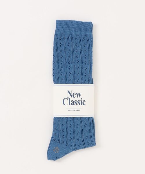 MARCOMONDE(マルコモンド)の「【MARCOMONDE】eyelet socks 120IR-30C(ソックス/靴下・レディース・ダークグリーン/ホワイト/ダークブラウン/ライトイエロー/ブルー/ブラック・FREE)」の1枚目の写真