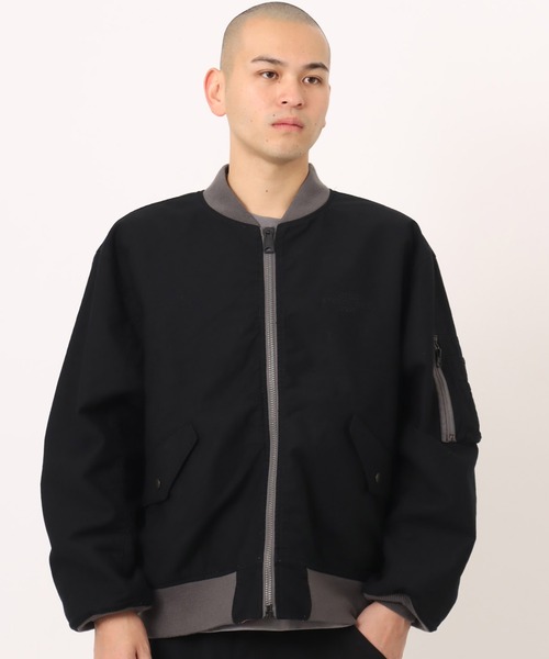 atmos(アトモス)の「atmos Reversible Flight Jacket / アトモス リバーシブル フライト ジャケット(その他アウター・メンズ・ブラック/グリーン系カモフラージュ/グレー系カモフラージュ・M/XL/L)」の4枚目の写真