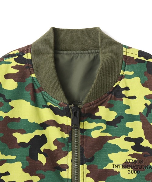 atmos(アトモス)の「atmos Reversible Flight Jacket / アトモス リバーシブル フライト ジャケット(その他アウター・メンズ・ブラック/グリーン系カモフラージュ/グレー系カモフラージュ・M/XL/L)」の15枚目の写真
