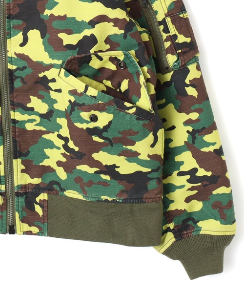 atmos(アトモス)の「atmos Reversible Flight Jacket / アトモス リバーシブル フライト ジャケット(その他アウター・メンズ・ブラック/グリーン系カモフラージュ/グレー系カモフラージュ・M/XL/L)」の21枚目の写真