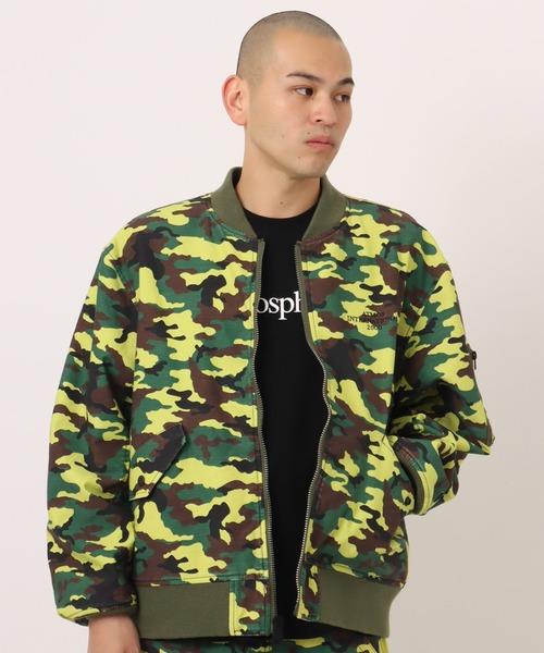 atmos(アトモス)の「atmos Reversible Flight Jacket / アトモス リバーシブル フライト ジャケット(その他アウター・メンズ・ブラック/グリーン系カモフラージュ/グレー系カモフラージュ・M/XL/L)」の14枚目の写真