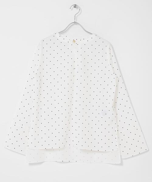 SENSE OF PLACE by URBAN RESEARCH（センスオブプレイスバイアーバンリサーチ）の「『イージーケア』ドットアソートTブラウス（シャツ/ブラウス・レディース・グレー系その他/ホワイト系その他/ベージュ・ONE）」の14枚目の写真