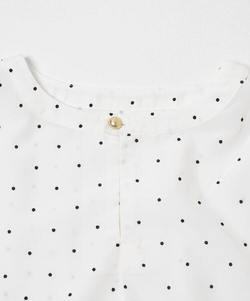 SENSE OF PLACE by URBAN RESEARCH（センスオブプレイスバイアーバンリサーチ）の「『イージーケア』ドットアソートTブラウス（シャツ/ブラウス・レディース・グレー系その他/ホワイト系その他/ベージュ・ONE）」の15枚目の写真