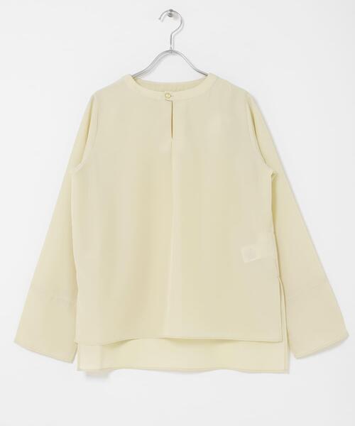 SENSE OF PLACE by URBAN RESEARCH（センスオブプレイスバイアーバンリサーチ）の「『イージーケア』ドットアソートTブラウス（シャツ/ブラウス・レディース・グレー系その他/ホワイト系その他/ベージュ・ONE）」の21枚目の写真