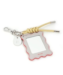 Beau're（ヴュレ）の「【BEAURE/ビュレ】ミラー フレーム レザー チャーム（手鏡/メイクミラー）」