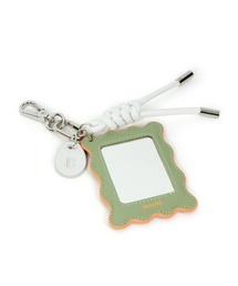 Beau're（ヴュレ）の「【BEAURE/ビュレ】ミラー フレーム レザー チャーム（手鏡/メイクミラー）」