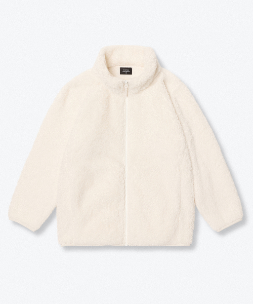 MUSINSA STANDARD KIDS（ムシンサスタンダードキッズ）の「シャギーフリースジップアップジャケット[アイボリー]（ブルゾン・レディース・その他・110/130/100/120）」の7枚目の写真