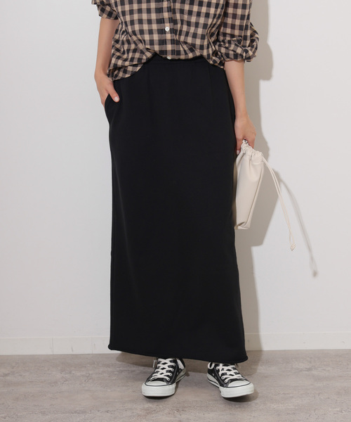 JOURNAL STANDARD relume（ジャーナルスタンダード　レリューム）の「《WEB限定追加》スウェットマキシスカート（スカート・レディース・ブラウン/ブラック系その他/グレー・FREE）」の8枚目の写真