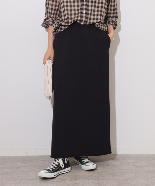 JOURNAL STANDARD relume（ジャーナルスタンダード　レリューム）の「《WEB限定追加》スウェットマキシスカート（スカート・レディース・ブラウン/ブラック系その他/グレー・FREE）」の9枚目の写真
