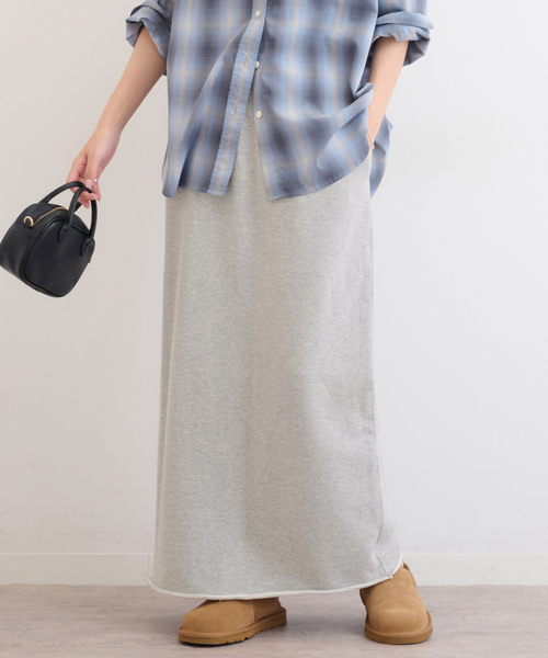 JOURNAL STANDARD relume（ジャーナルスタンダード　レリューム）の「《WEB限定追加》スウェットマキシスカート（スカート・レディース・ブラウン/ブラック系その他/グレー・FREE）」の14枚目の写真