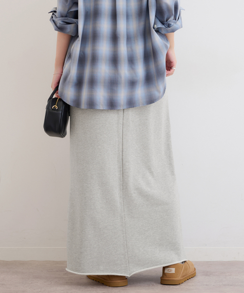 JOURNAL STANDARD relume（ジャーナルスタンダード　レリューム）の「《WEB限定追加》スウェットマキシスカート（スカート・レディース・ブラウン/ブラック系その他/グレー・FREE）」の16枚目の写真