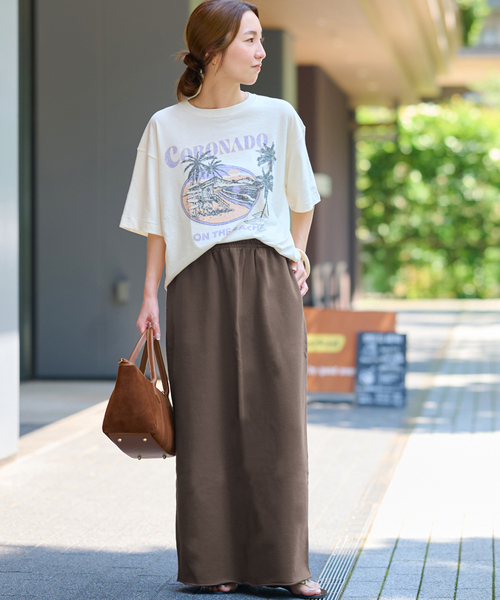 JOURNAL STANDARD relume(ジャーナルスタンダード レリューム)の「《WEB限定追加》スウェットマキシスカート(スカート・レディース・ブラウン/ブラック系その他/グレー・FREE)」の9枚目の写真