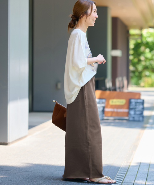 JOURNAL STANDARD relume(ジャーナルスタンダード レリューム)の「《WEB限定追加》スウェットマキシスカート(スカート・レディース・ブラウン/ブラック系その他/グレー・FREE)」の10枚目の写真