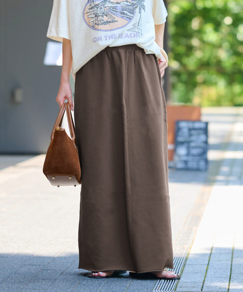 JOURNAL STANDARD relume(ジャーナルスタンダード レリューム)の「《WEB限定追加》スウェットマキシスカート(スカート・レディース・ブラウン/ブラック系その他/グレー・FREE)」の12枚目の写真