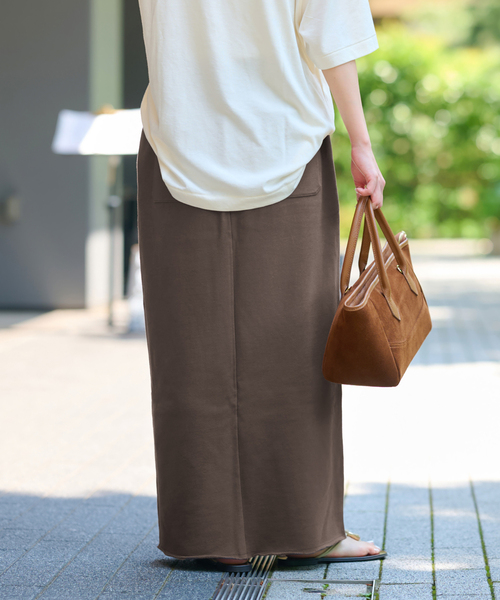 JOURNAL STANDARD relume(ジャーナルスタンダード レリューム)の「《WEB限定追加》スウェットマキシスカート(スカート・レディース・ブラウン/ブラック系その他/グレー・FREE)」の14枚目の写真