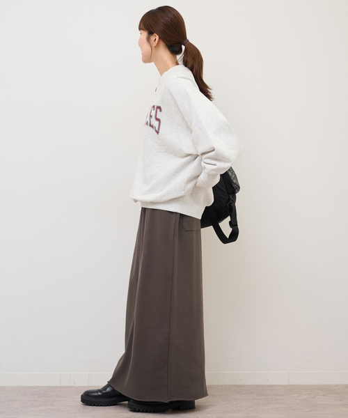 JOURNAL STANDARD relume(ジャーナルスタンダード レリューム)の「《WEB限定追加》スウェットマキシスカート(スカート・レディース・ブラウン/ブラック系その他/グレー・FREE)」の16枚目の写真