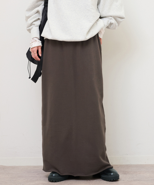 JOURNAL STANDARD relume(ジャーナルスタンダード レリューム)の「《WEB限定追加》スウェットマキシスカート(スカート・レディース・ブラウン/ブラック系その他/グレー・FREE)」の19枚目の写真