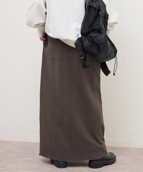 JOURNAL STANDARD relume(ジャーナルスタンダード レリューム)の「《WEB限定追加》スウェットマキシスカート(スカート・レディース・ブラウン/ブラック系その他/グレー・FREE)」の21枚目の写真