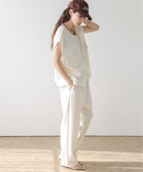 AMELY(エミリー)の「カーブパンツセットアップ(セットアップ・レディース・アイボリー/グレー/ブラック・フリー)」の21枚目の写真