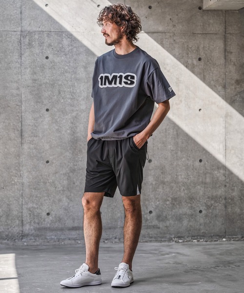 1minute 1second(ワンミニットワンセカンド)の「mp14691-high stretch knit shorts イージーショートパンツ(1M26N080)(その他パンツ・メンズ・ネイビー/ホワイト系その他/ブラック・XL/L/M/S)」の7枚目の写真