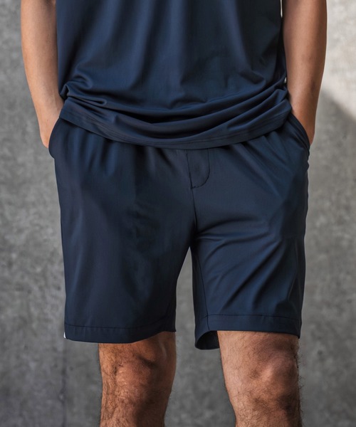 1minute 1second(ワンミニットワンセカンド)の「mp14691-high stretch knit shorts イージーショートパンツ(1M26N080)(その他パンツ・メンズ・ネイビー/ホワイト系その他/ブラック・XL/L/M/S)」の10枚目の写真
