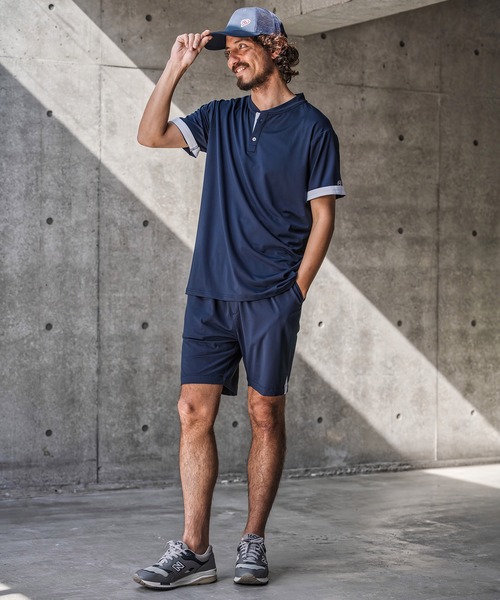 1minute 1second(ワンミニットワンセカンド)の「mp14691-high stretch knit shorts イージーショートパンツ(1M26N080)(その他パンツ・メンズ・ネイビー/ホワイト系その他/ブラック・XL/L/M/S)」の14枚目の写真