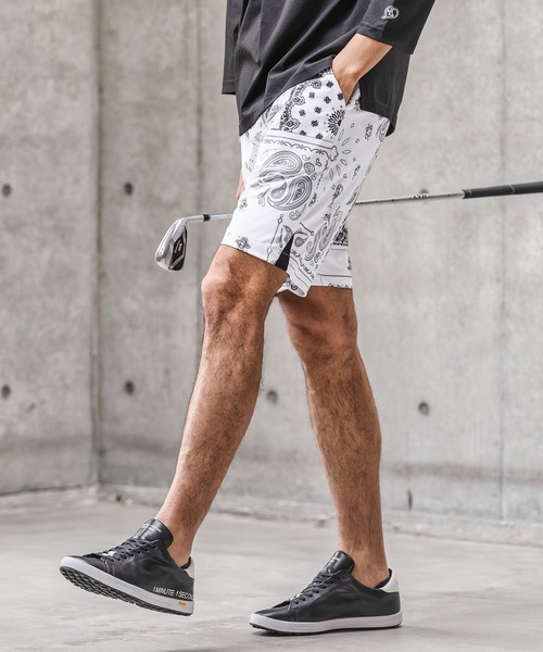 1minute 1second(ワンミニットワンセカンド)の「mp14691-high stretch knit shorts イージーショートパンツ(1M26N080)(その他パンツ・メンズ・ネイビー/ホワイト系その他/ブラック・XL/L/M/S)」の17枚目の写真