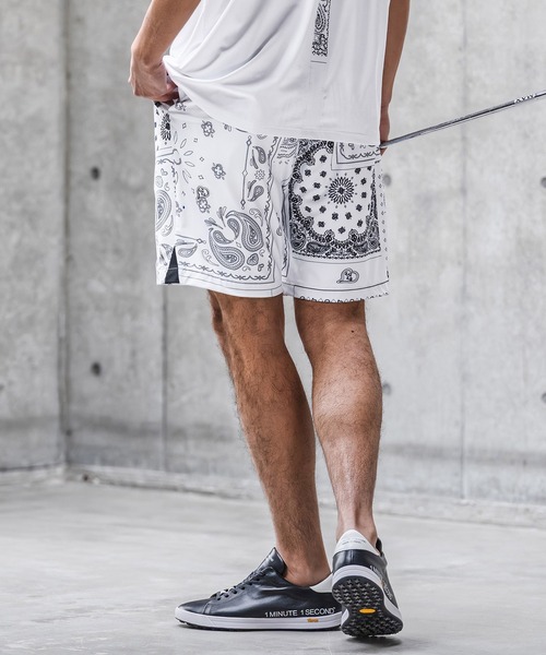 1minute 1second(ワンミニットワンセカンド)の「mp14691-high stretch knit shorts イージーショートパンツ(1M26N080)(その他パンツ・メンズ・ネイビー/ホワイト系その他/ブラック・XL/L/M/S)」の18枚目の写真