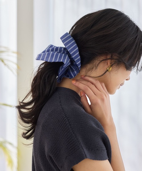 BARNYARDSTORM（バンヤードストーム）の「BARNYARDSTORM / タイプライターシュシュ（シュシュ・レディース・ブラウン/ブルー系その他/イエロー/ブラック/ライトブルー・FREE）」の7枚目の写真