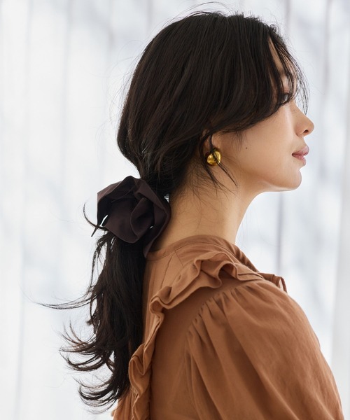 BARNYARDSTORM（バンヤードストーム）の「BARNYARDSTORM / タイプライターシュシュ（シュシュ・レディース・ブラウン/ブルー系その他/イエロー/ブラック/ライトブルー・FREE）」の12枚目の写真