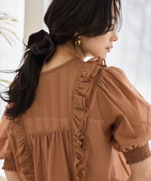 BARNYARDSTORM（バンヤードストーム）の「BARNYARDSTORM / タイプライターシュシュ（シュシュ・レディース・ブラウン/ブルー系その他/イエロー/ブラック/ライトブルー・FREE）」の13枚目の写真