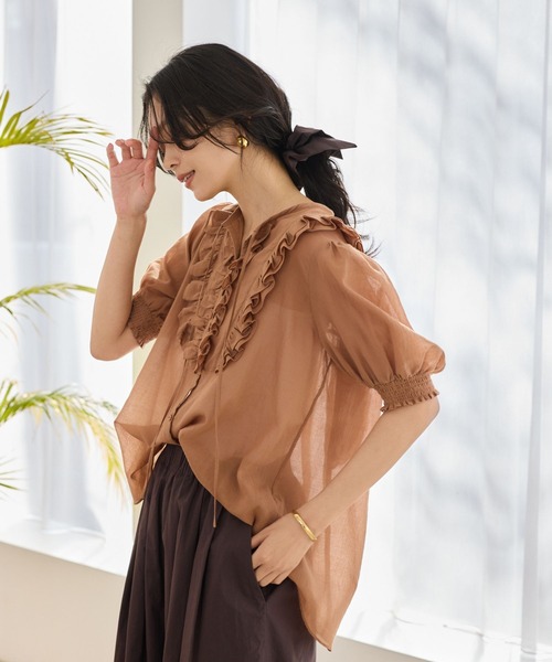 BARNYARDSTORM（バンヤードストーム）の「BARNYARDSTORM / タイプライターシュシュ（シュシュ・レディース・ブラウン/ブルー系その他/イエロー/ブラック/ライトブルー・FREE）」の14枚目の写真