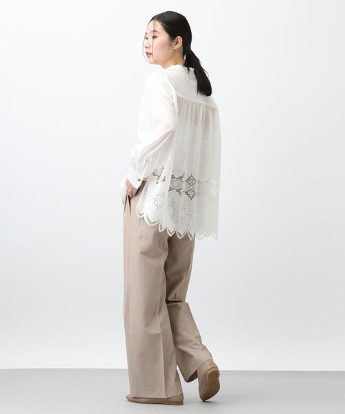 studio CLIP(スタディオクリップ)の「《natural by ckip》カットワーク刺繍ブラウス(シャツ/ブラウス・レディース・ブラウン/ブラック/オフホワイト・MEDIUM/LARGE)」の12枚目の写真