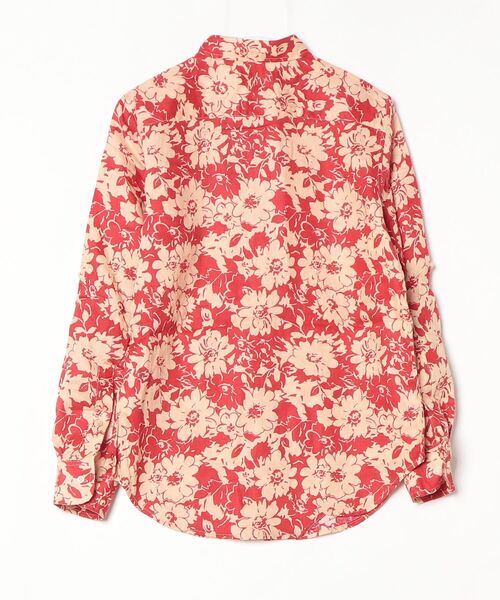LAUREN RALPH LAUREN（ローレン ラルフ ローレン）の「リラックス フィット フローラル リネン シャツ（シャツ/ブラウス・レディース・レッド・S/M/XS）」の6枚目の写真