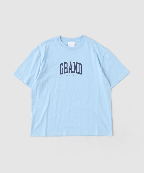 WISM(ウィズム)の「GRAND COLLECTION / グランド コレクション NEW YORK TEE(Tシャツ/カットソー・メンズ・ホワイト/ライトブルー・MEDIUM/LARGE)」の1枚目の写真